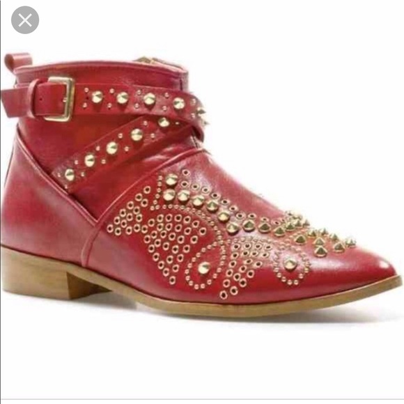 zara red boots 2019